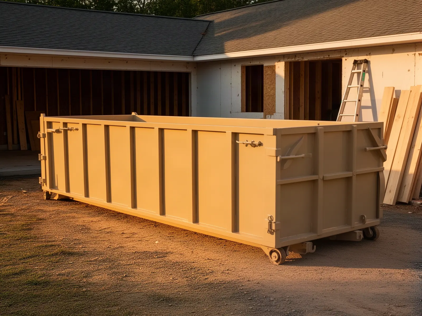 Roll-off dumpster from Four Oaks Dumpster Services in Tucson, AZ
